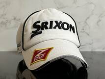【未使用品】349KD 上品★SRIXON ZーSTAR スリクソン ゴルフ キャップ 上品で高級感のあるホワイトにシリーズロゴ♪《FREEサイズ》松山英樹_画像1