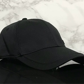 【未使用品】66A★OAKLEY オークリー スポーツキャップ 帽子 CAP 上品で高級感のあるデザインのブラック伸縮素材《伸縮前61㎝～63㎝位迄》の画像2