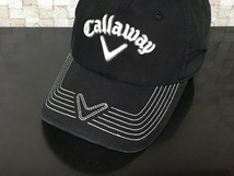 【未使用品】58E クール★Callaway Golf キャロウェイ ゴルフ キャップ 帽子 CAP クールなブラックのコットン素材！《FREEサイズ》_画像5