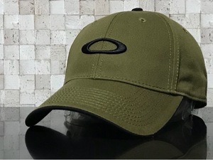 【未使用品】330KA クール★OAKLEY オークリー キャップ 帽子 CAP 限定1個！クールなカーキのコットン素材にブラックロゴ♪《FREEサイズ》