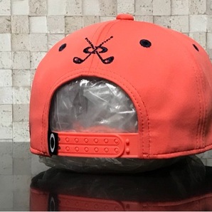 【未使用品】130JA★OAKLEY GOLF オークリー ゴルフ フラットバイザー キャップ 高級感のあるデザインのポリエステル素材♪《FREEサイズ》の画像4