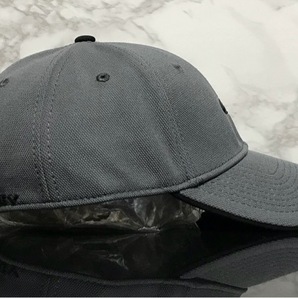 【未使用品】6C クール★OAKLEY オークリー キャップ 帽子 CAP クールなグレーの伸縮素材にブラックロゴ！《伸縮前60㎝～63㎝位迄》の画像4