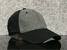 【未使用品】63D クール★OAKLEY オークリー キャップ 帽子CAP クールなシマ柄とブラックの伸縮素材にメタルピン《伸縮前56㎝～59㎝位迄》_画像2