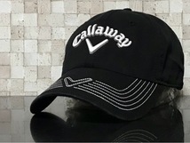 【未使用品】58E クール★Callaway Golf キャロウェイ ゴルフ キャップ 帽子 CAP クールなブラックのコットン素材！《FREEサイズ》_画像1
