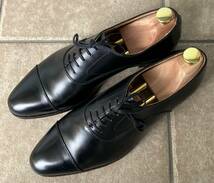 ★廃番入手困難★クロケットアンドジョーンズ crockett and jones ミチャム(mitcham) ブラック 6.5E スワンネック 付属品なし 美品_画像2