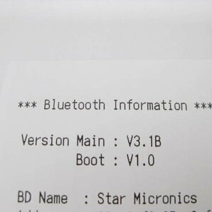 ◇Star/スター精密◇サーマルプリンター◇TSP650II◇Bluetooth◇80ｍｍロール紙タイプ◇印字良好◇ACアダプター付◇現状渡し◇T0279の画像7