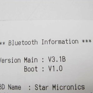 ◇Star/スター精密◇サーマルプリンター◇TSP650II◇Bluetooth◇80ｍｍロール紙タイプ◇印字良好◇ACアダプター付◇現状渡し◇T0278の画像7