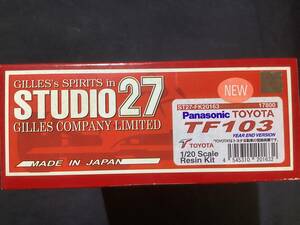 030 1/20 STUDIO27 Panasonic TOYOTA TF103 未組み立て　現状品　