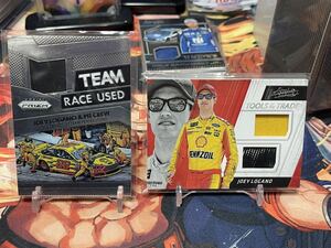 2016 Prizm / 2017 Absolute Racing JOEY LOGANO Relic Crad 2枚セット Race-Used Tire Firesuit NASCAR ナスカー カード