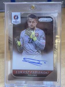 2016 Panini Prizm LUKASZ FABIANSKI 直筆サインカード Auto POLSKA POLAND