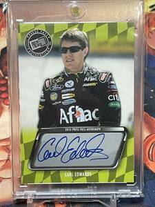 2009 PressPass Racing CARL EDWARDS 直筆サインカード NASCAR カール エドワース ナスカー オンカード Auto Card Ford