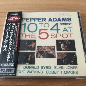 【帯付/CD】ペッパー・アダムス／10トゥ4アット・ザ・ファイヴ・スポット