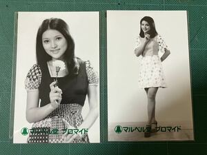 【未開封】水沢アキ　マルベル堂プロマイド写真2枚　ミニスカ　昭和女優　昭和タレント
