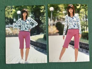 【2枚セット】内田有紀　写真2枚　ボディライン　80年代アイドル