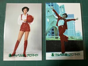 [ unopened ] Asano Yuko maru bell . Pro my do photograph 2 sheets red short bread futoshi . Showa era star 