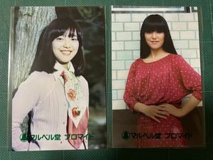 【未開封】岩崎宏美　マルベル堂プロマイド写真2枚　赤ドット　昭和タレント　昭和歌手