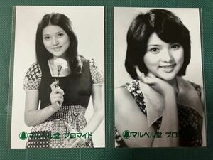【未開封】水沢アキ　マルベル堂プロマイド写真2枚　昭和女優　昭和タレント