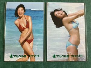 [ unopened ] Kashiwa ... maru bell . Pro my do photograph 2 sheets bikini sunburn Showa era star 80 period idol 