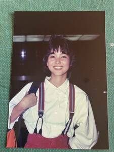 【レア】水野きみこ　写真　サスペンダー　白シャツ　80年代アイドル 