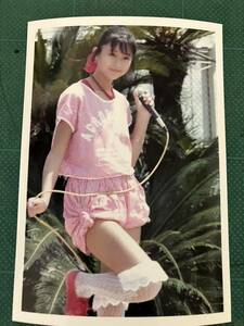 【レア】松本典子　写真　短パン　太股　野外イベント　80年代アイドル