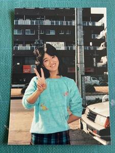 [ ultra rare ] Kaai Kazumi photograph mint green Showa era star 