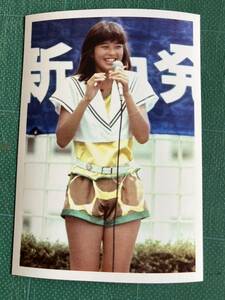 【レア】森尾由美　写真　野外イベント　短パン　太股　昭和タレント　80年代アイドル 