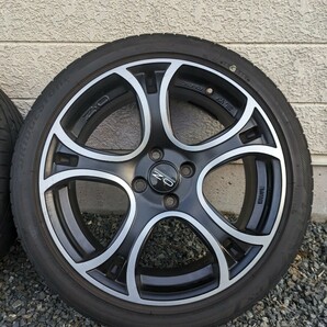 OZレーシング WAVE 17×7.0J PCD 100 4穴 オフセット+42 mini R56 205/45 17 の画像3