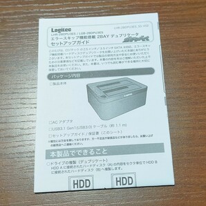 【使用回数１回】ロジテック エラースキップ機能搭載 SATAIII10TB対応 2BAY スタンド型デュプリケーターの画像3