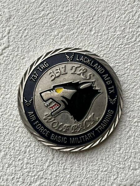 第331訓練飛行隊 331st TRS (Training Squadron) Air Force Challenge Coin 米軍 空軍 チャレンジコイン 希少 レトロ