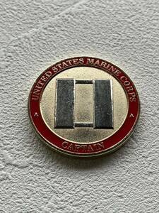 United States Marine Corps CAPTAIN Challenge Coin 米軍 海兵隊 大尉 チャレンジコイン 希少 レトロ