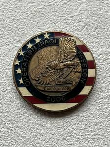 イラクの自由作戦 Operation Iraqi Freedom (OIF) 2006 Challenge Coin 米軍 チャレンジコイン 希少 レトロ