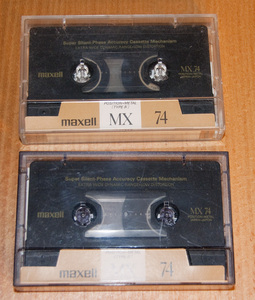 maxell MX74 POSITION／METAL(TYPEⅣ）　カセットテープ　中古品　2本　１組