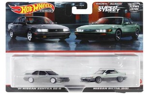 1円～ ホットウィール プレミアム 2パック '91 日産セントラ SE-R/日産 シルビア (S13)【ミニカー】 　