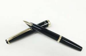 PILOT パイロット ★ 美品！！ Elite エリート 14K/585 ＜F＞ 万年筆 14金 ブラック×ゴールド インクなし 筆記未確認