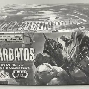 Wｄ201★BANDAI SPIRITS 1/100 MG ASW-G-08 ガンダムバルバトス チタニウムフィニッシュ GUNPLA EXPO TOKYO 2020開催記念 中古 未組立★の画像7