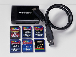 送料無料 SDHCカード & カードリーダー Transcend / KINGMAX セット