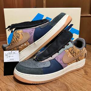 1円～ 28cm 美品 TRAVIS SCOTT × NIKE AIR FORCE 1 LOW CN2405-900 黒タグ 付属完備 トラヴィススコット エアフォース1 検 jordan 1 3 4 