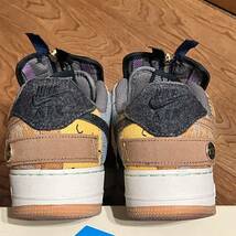 1円～ 28cm 美品 TRAVIS SCOTT × NIKE AIR FORCE 1 LOW CN2405-900 黒タグ 付属完備 トラヴィススコット エアフォース1 検 jordan 1 3 4 _画像3