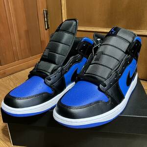 1円～ 28cm 未使用黒タグ Nike AIR JORDAN 1 MID BLACK WHITE ROYAL BLUE DQ8426-042 ナイキ エアジョーダン1 ミッド ロイヤルブルー