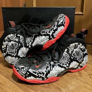 1円～27cm Nike AIR FOAMPOSITE ONE SNAKESKIN 314996-101 スネークスキン ナイキ エアフォームポジット ワン )ヘビ柄 jordan airmax dunk 