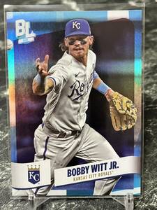 2024 topps big league baseball BOBBY WITT JR. blue foil rare card