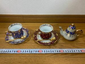 大橋陶器 ohashi china ペア コーヒーカップ＆ソーサ　ミルク入れ