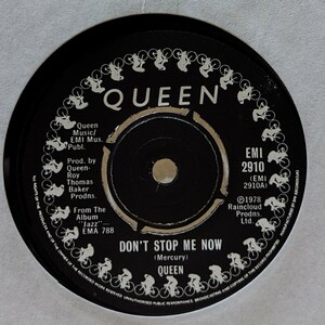 UK盤 Queen / Don't Stop Me Now - In Only Seven Days 1979年 UK EMI 2910 ドント・ストップ・ミー・ナウ レコード
