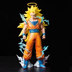 ■ ドラゴンボール ☆【超サイヤ人3 孫悟空】■ 約35cm 2.3kg 海外限定 漫画風 PVC 箱なし