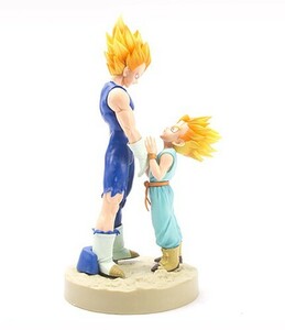 ■ ドラゴンボール ☆【トランクス&ベジータ】■ 約22cm 0.6kg 海外限定 漫画風 PVC 箱なし