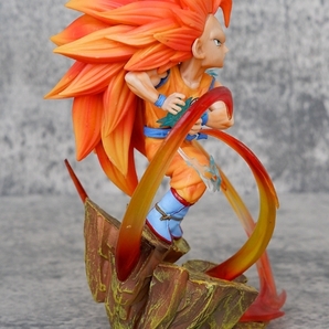 ■ ドラゴンボール ☆【超サイヤ人3 孫悟空】■ 約15cm 0.26kg 海外限定 漫画風 PVC 箱なしの画像6