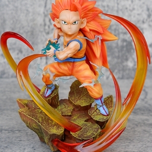 ■ ドラゴンボール ☆【超サイヤ人3 孫悟空】■ 約15cm 0.26kg 海外限定 漫画風 PVC 箱なしの画像1