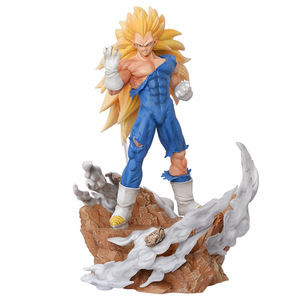 ■ ドラゴンボール ☆【ベジータ】■ 約35cm 3.6kg 海外限定 漫画風 PVC 箱なし