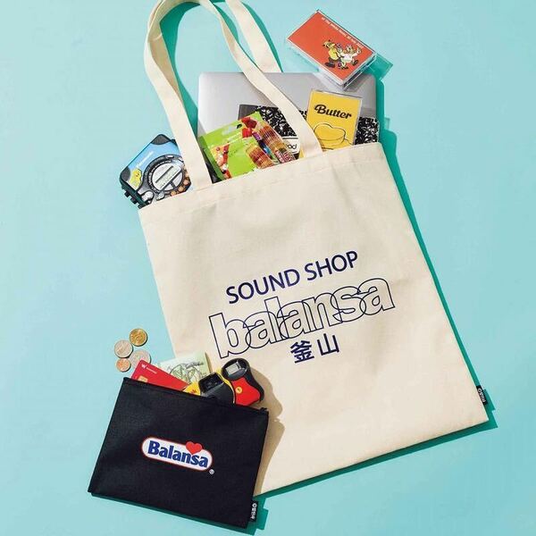 即決★送料込★smartスマート付録【SOUND SHOP balansa B4 トートバッグ&ポーチセット】4月号 付録のみ匿名配送 サウンドショップ バランサ