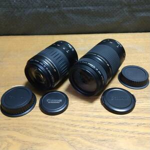 【外装美品】★CANON ZOOM LENS EF 55-200mm/75-300mm ウルトラソニック ズームレンズ 2本 動作品★